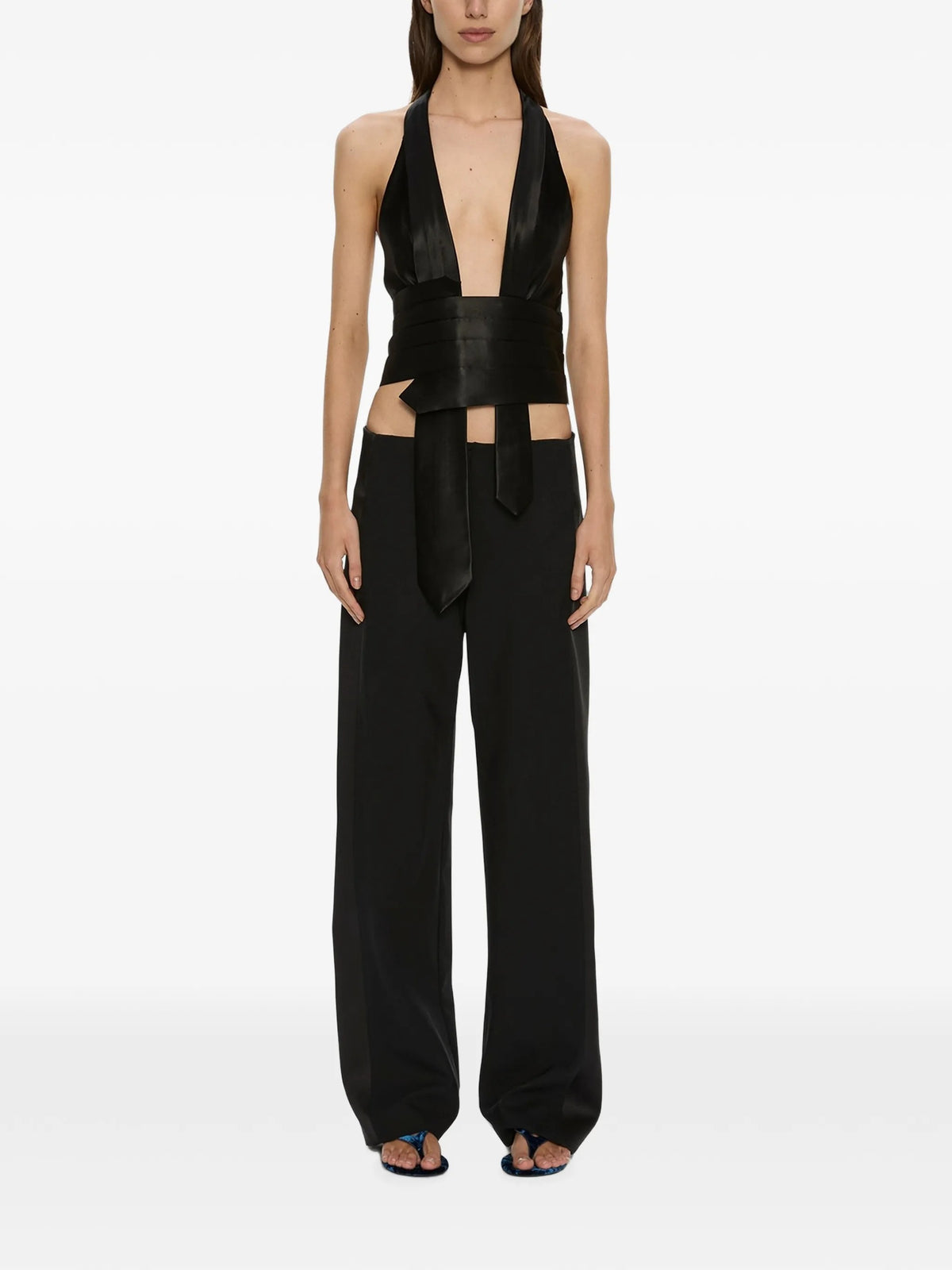 Christopher Esber Pantaloni flared da Donna Christopher esber, colore Nero Nero
