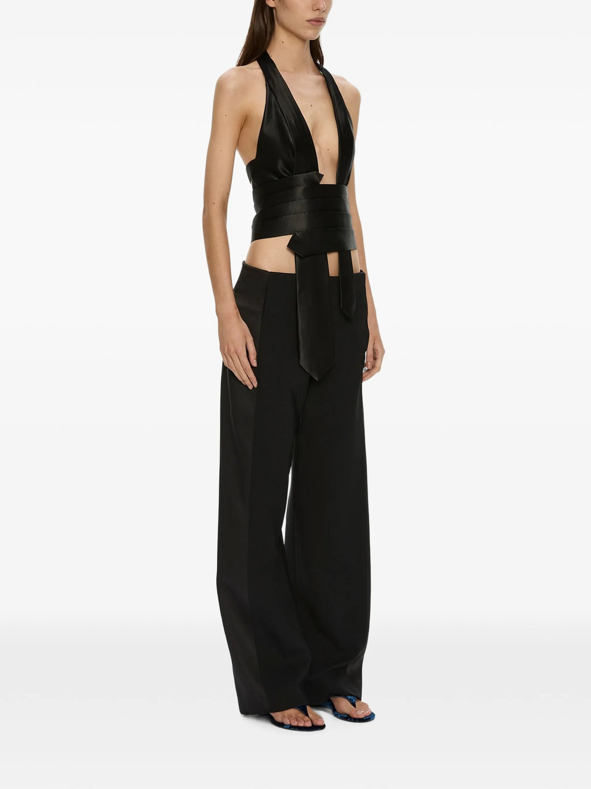 Christopher Esber Pantaloni flared da Donna Christopher esber, colore Nero Nero