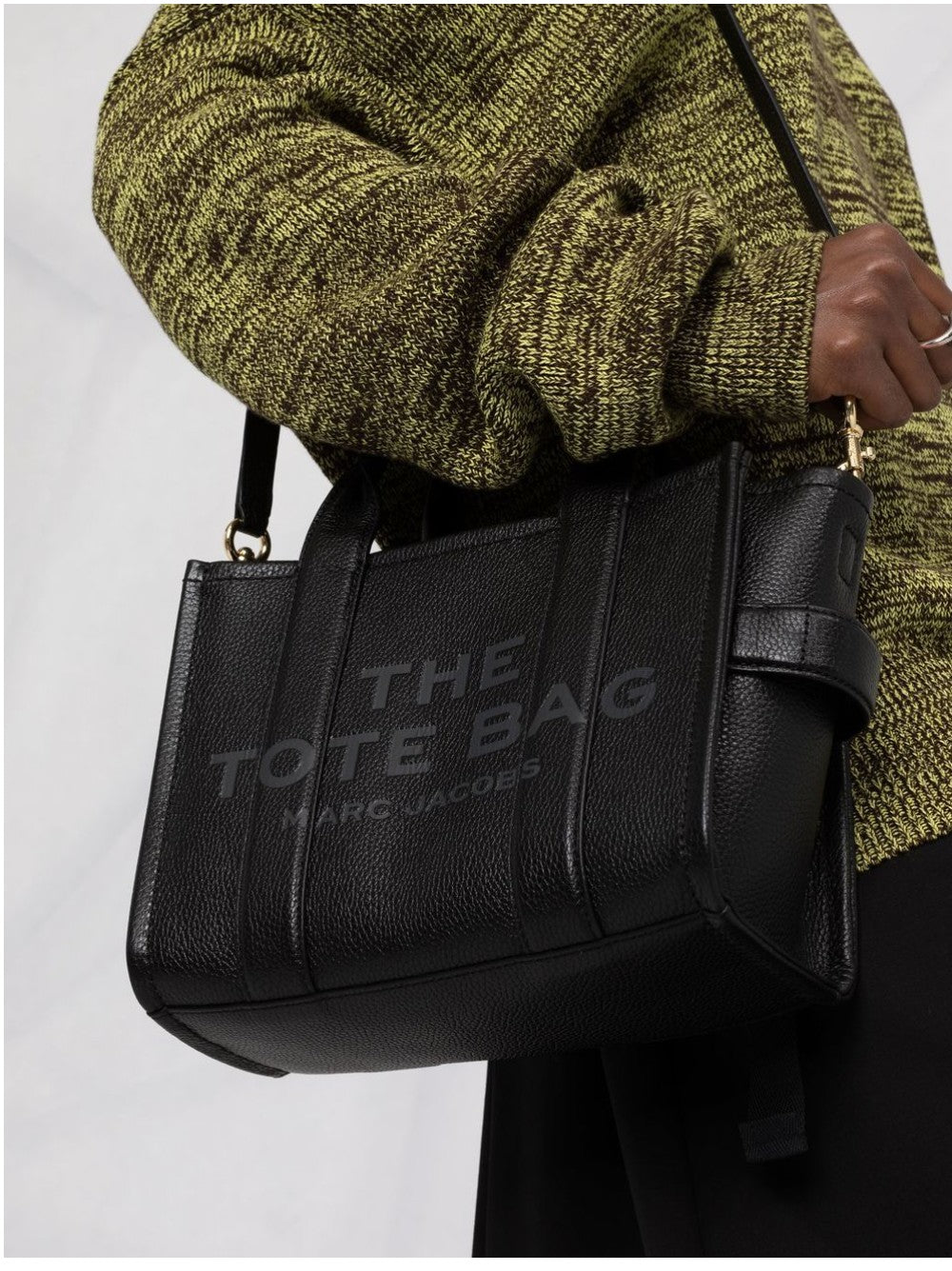 "Marc Jacobs "THE LEATHER SMALL TOTE BAG" Nero"