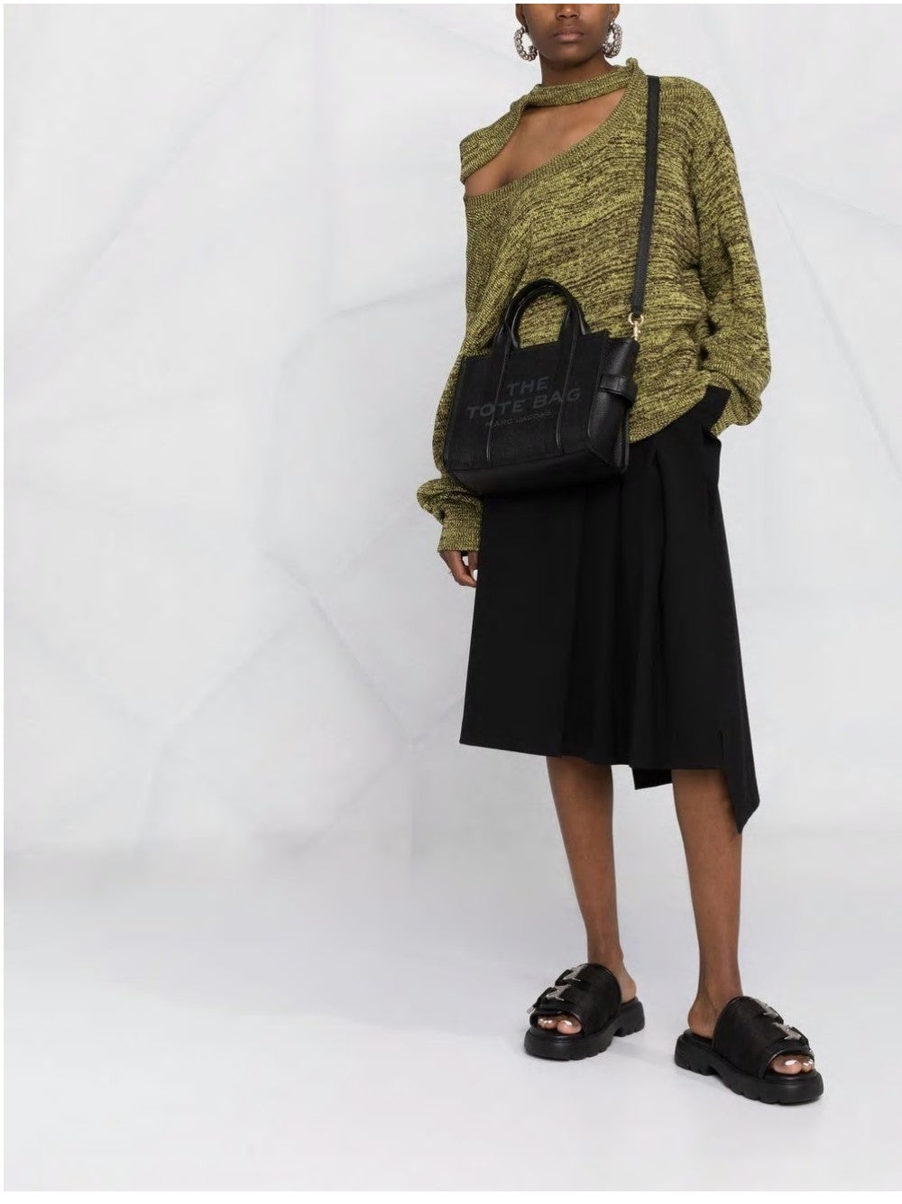 "Marc Jacobs "THE LEATHER SMALL TOTE BAG" Nero"