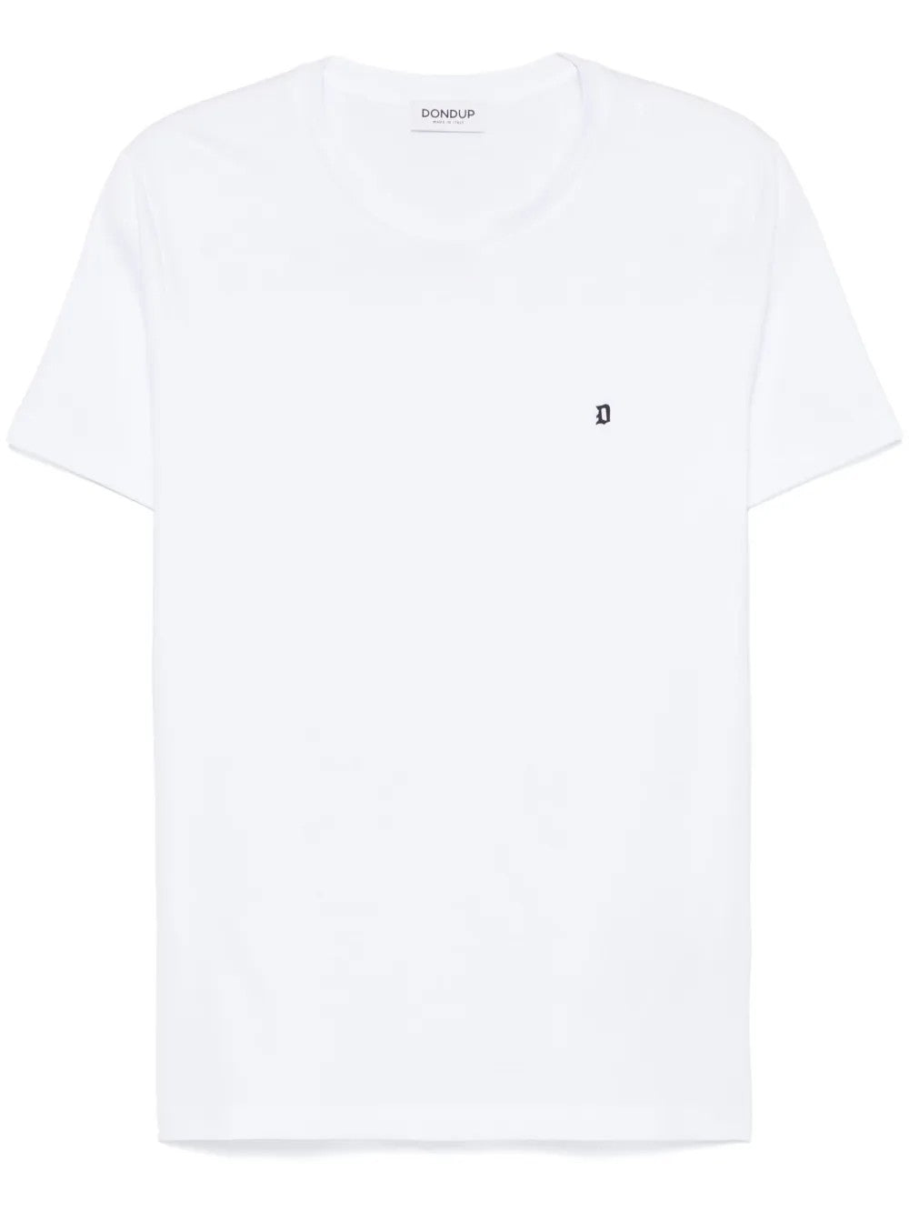 Dondup T-SHIRT TINTA UNITA CON MINI LOGO Bianco