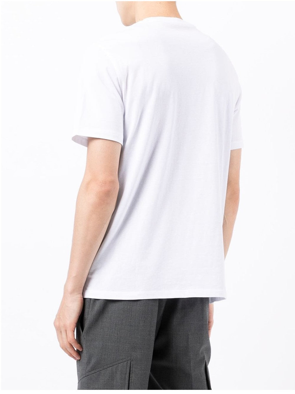 Armani Exchange T-SHIRT SLIM FIT CON STAMPA LOGO Bianco