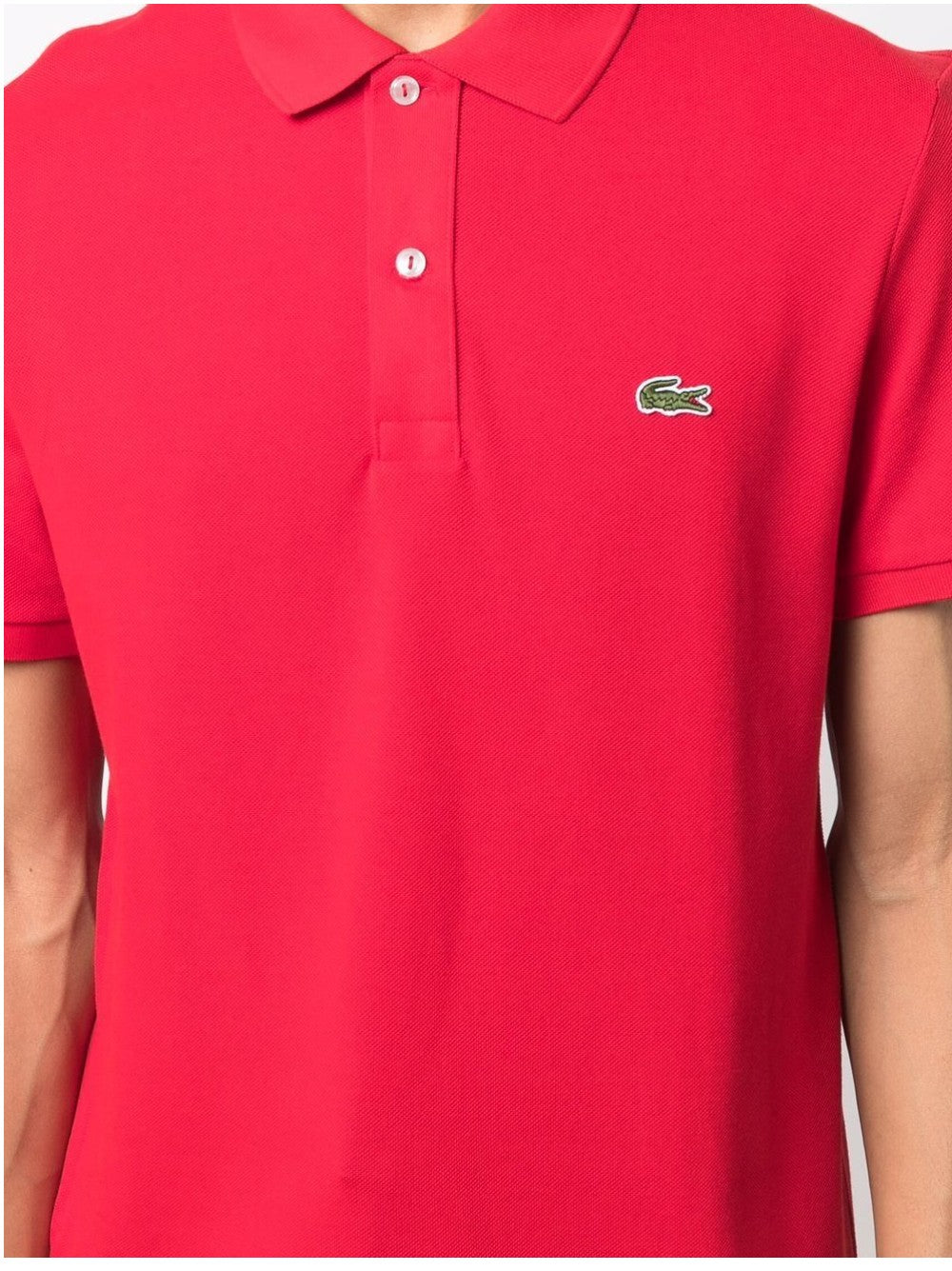 Lacoste POLO CON LOGO RICAMATO Rosso