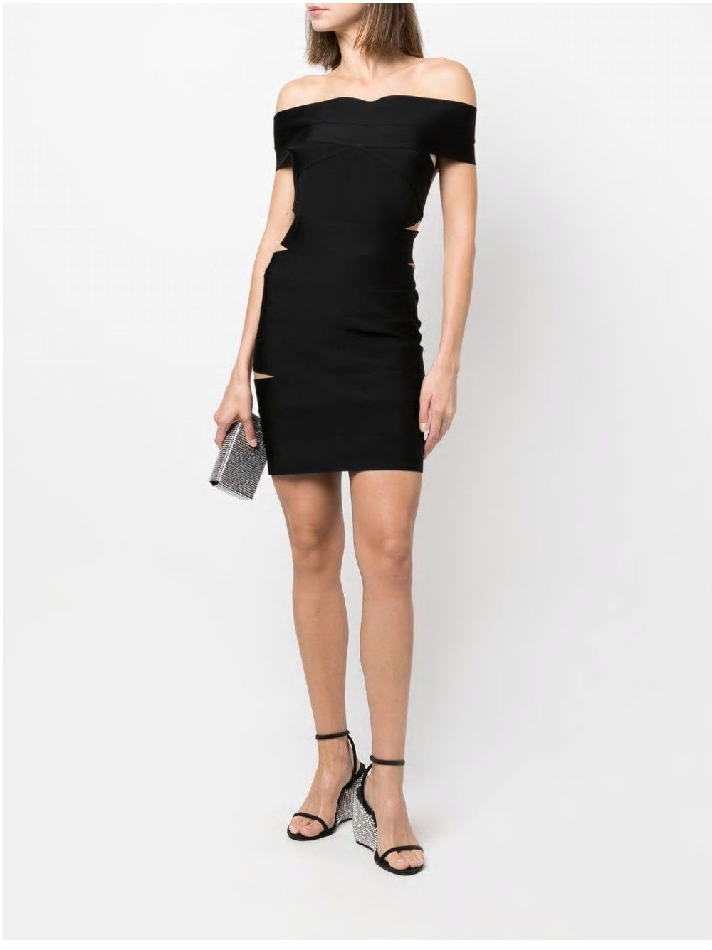 Alexandre Vauthier ABITO CORTO CON DETTAGLIO CUT-OUT Nero