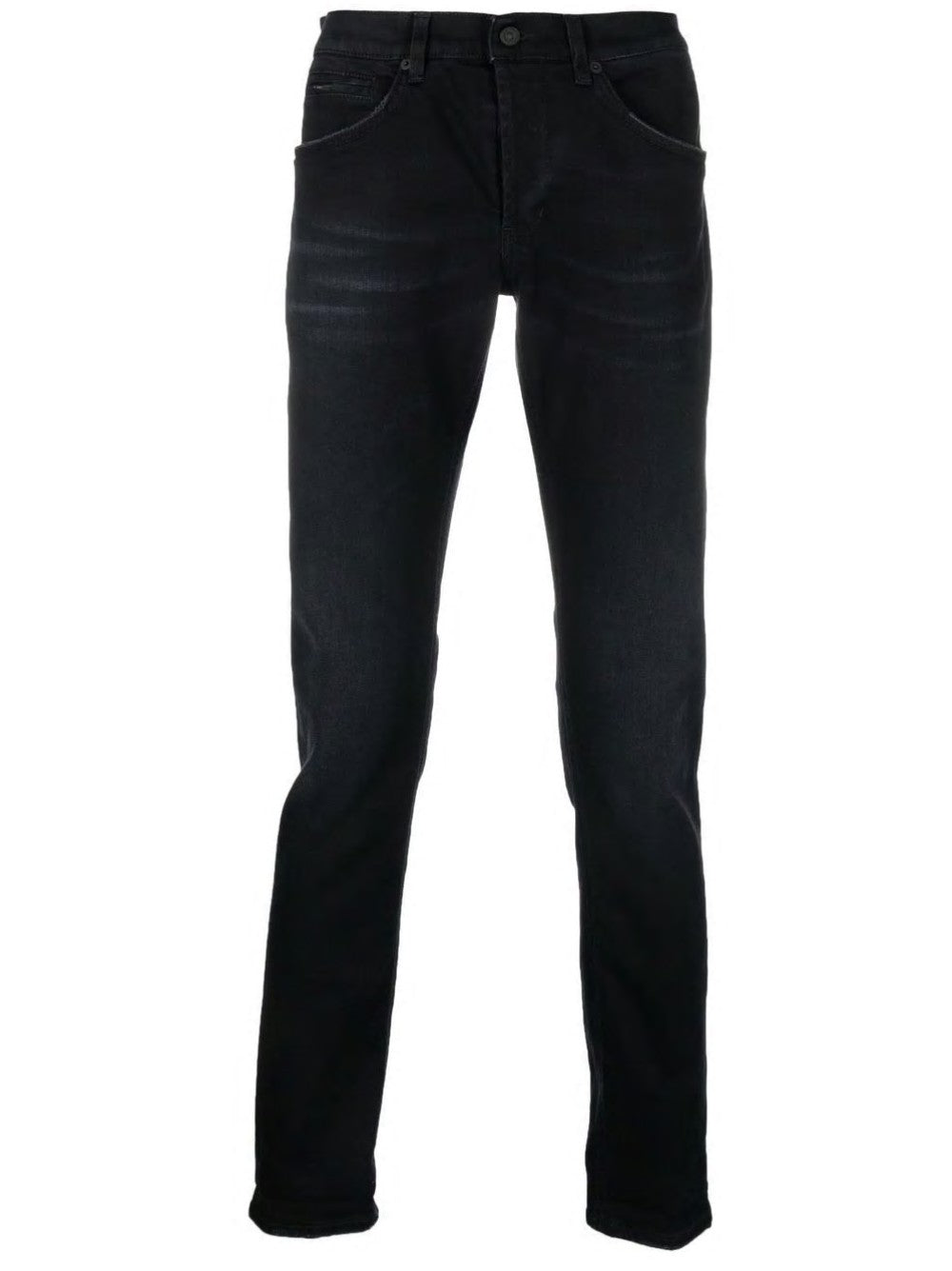 Dondup JEANS DRITTI CON VITA BASSA Nero