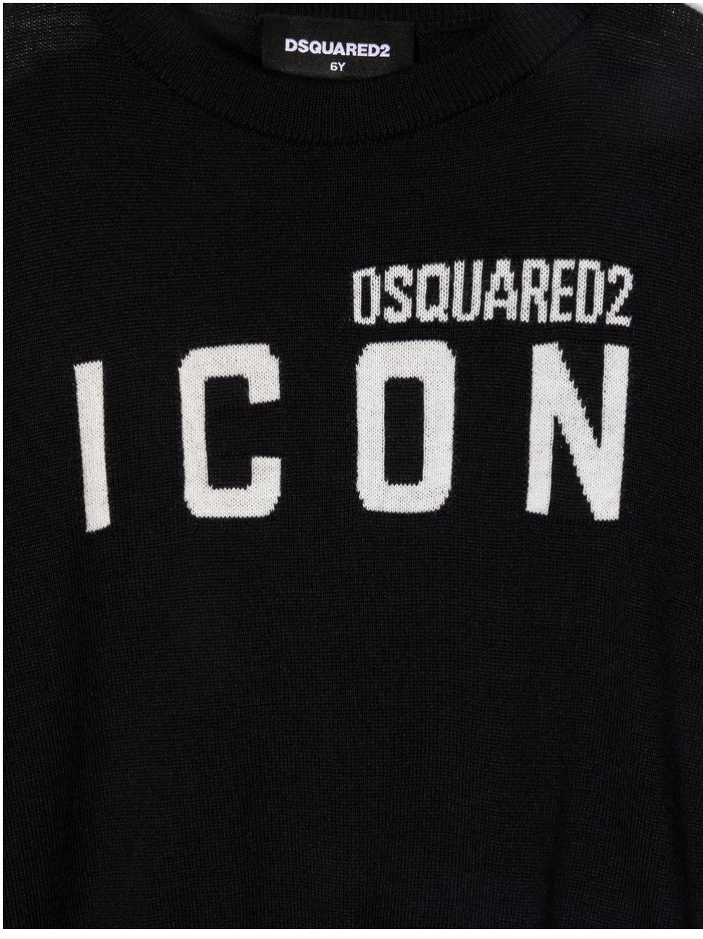 Dsquared2 MAGLIA CON LOGO Nero