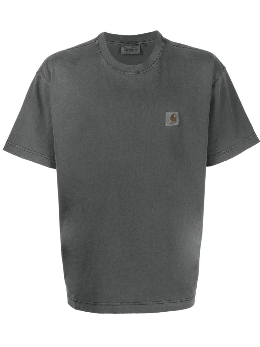 Carhartt Wip T-SHIRT LOGATA SUL PETTO Nero