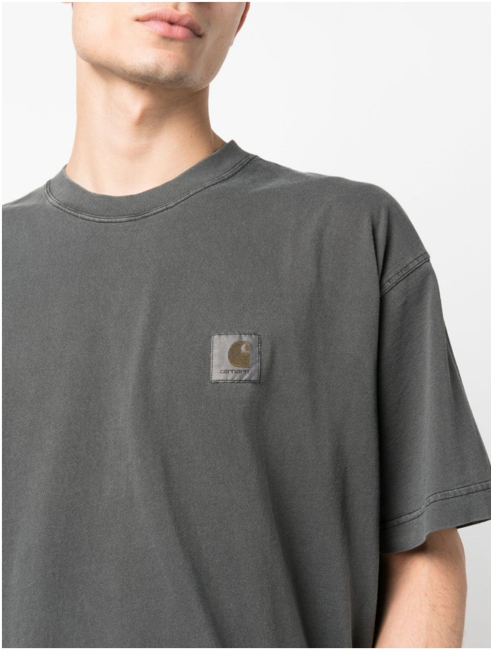Carhartt Wip T-SHIRT WITH LOGO ON THE CHEST Black