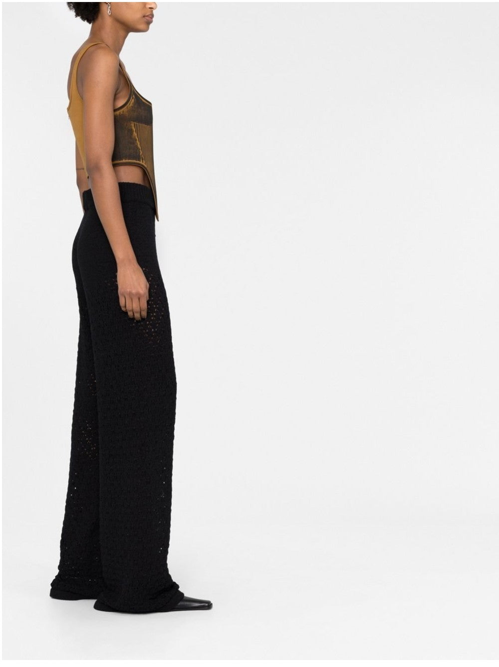 Rotate PANTALONI IN MAGLIA Nero