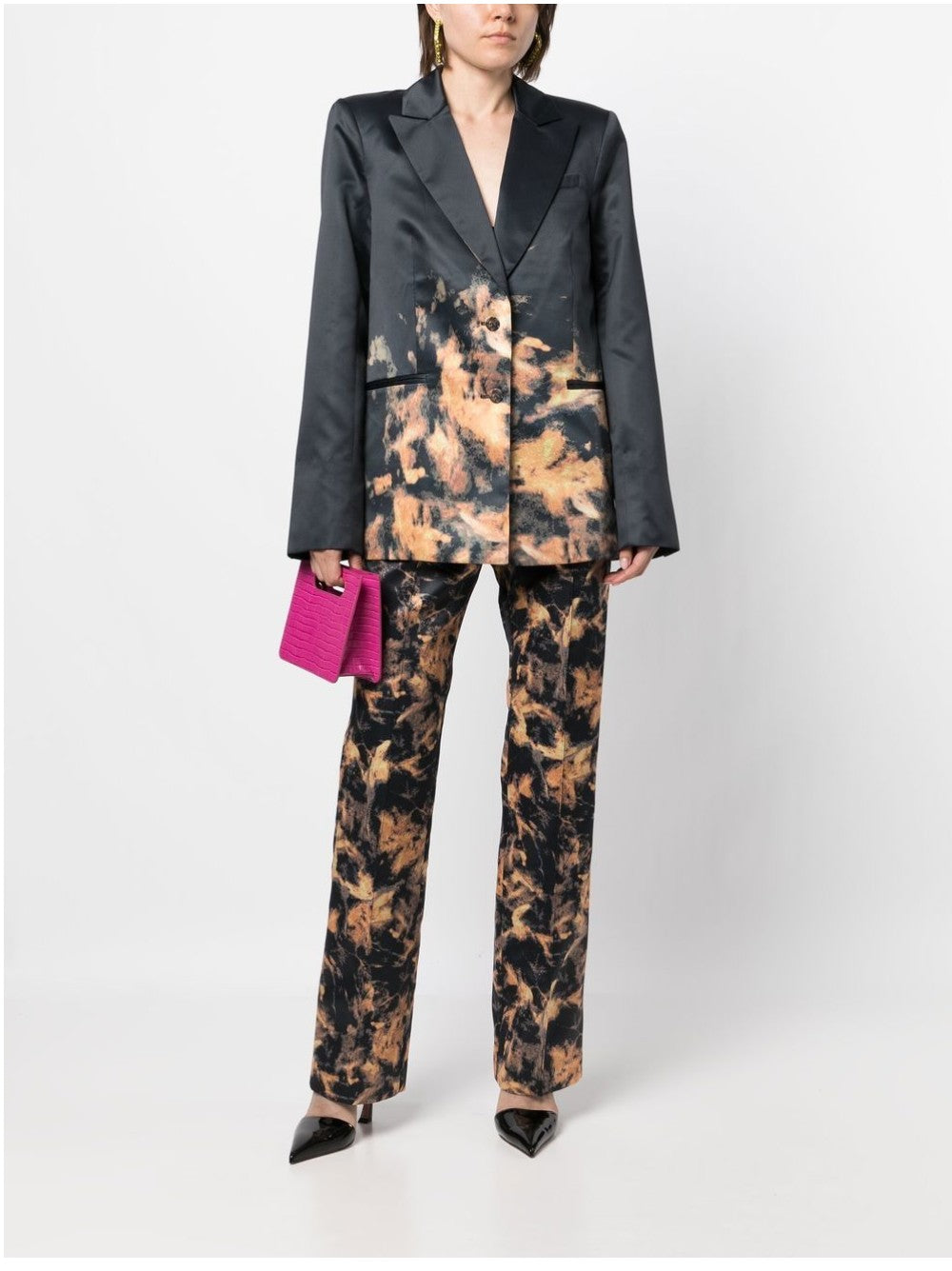 Rotate JACKE MIT ABSTRAKTEM MUSTER Schwarz