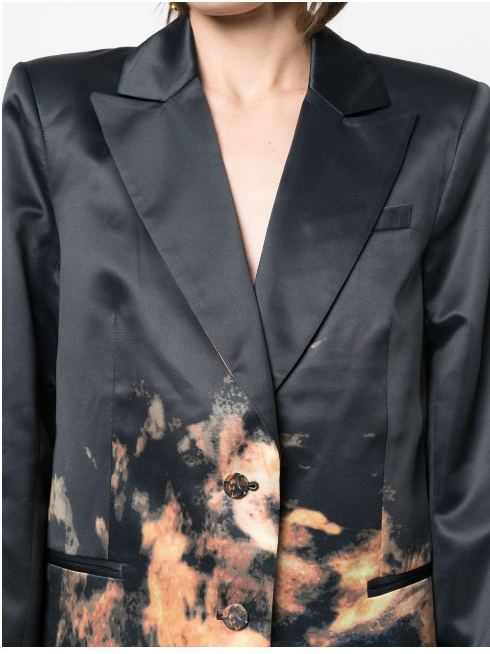 Rotate JACKE MIT ABSTRAKTEM MUSTER Schwarz