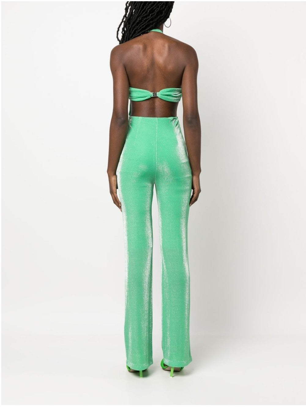 Rotate ONE-PIECE SUIT WITH CUT-OUT Green