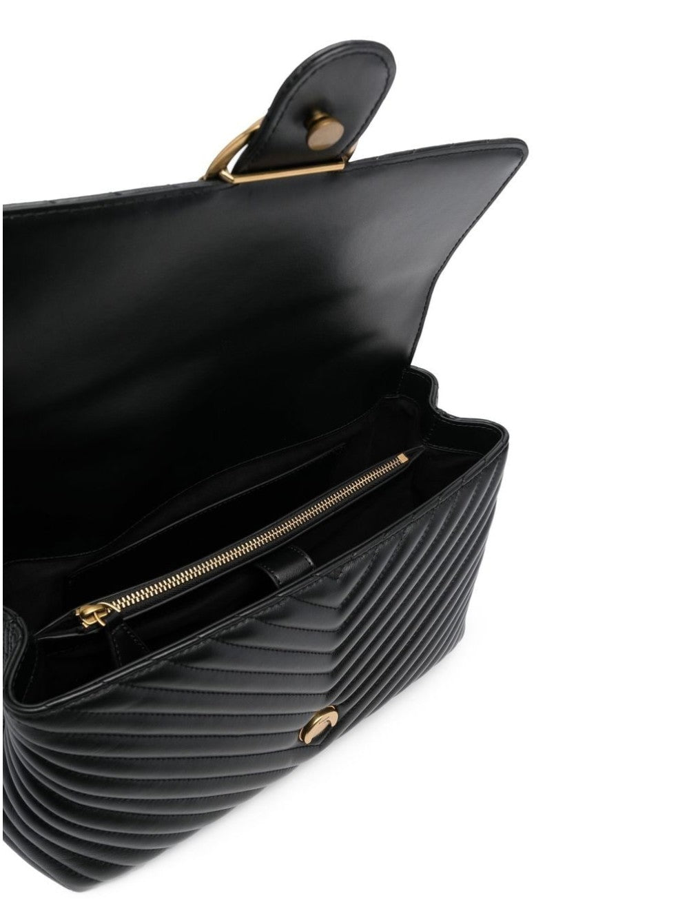 "Pinko BORSA TRAPUNTATA CON LOGO "LOVE BIRDS" Nero"