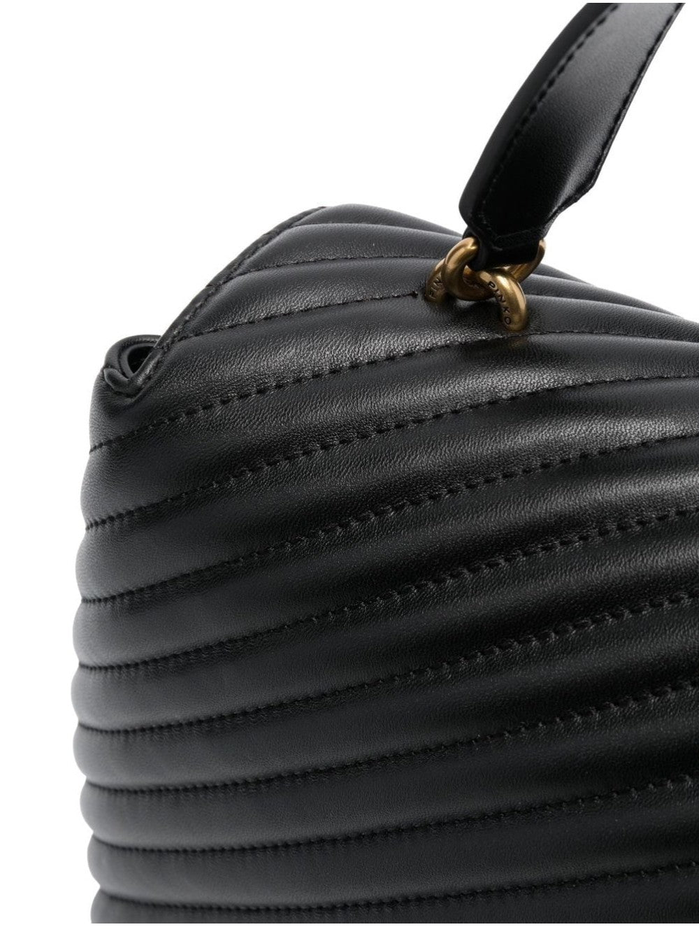 "Pinko BORSA TRAPUNTATA CON LOGO "LOVE BIRDS" Nero"