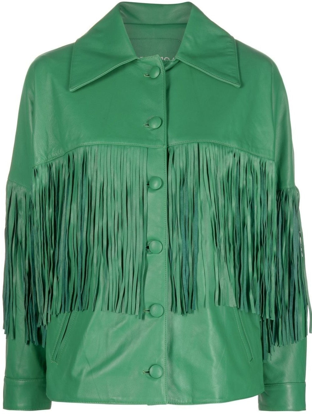 Taylor jacket with fringes