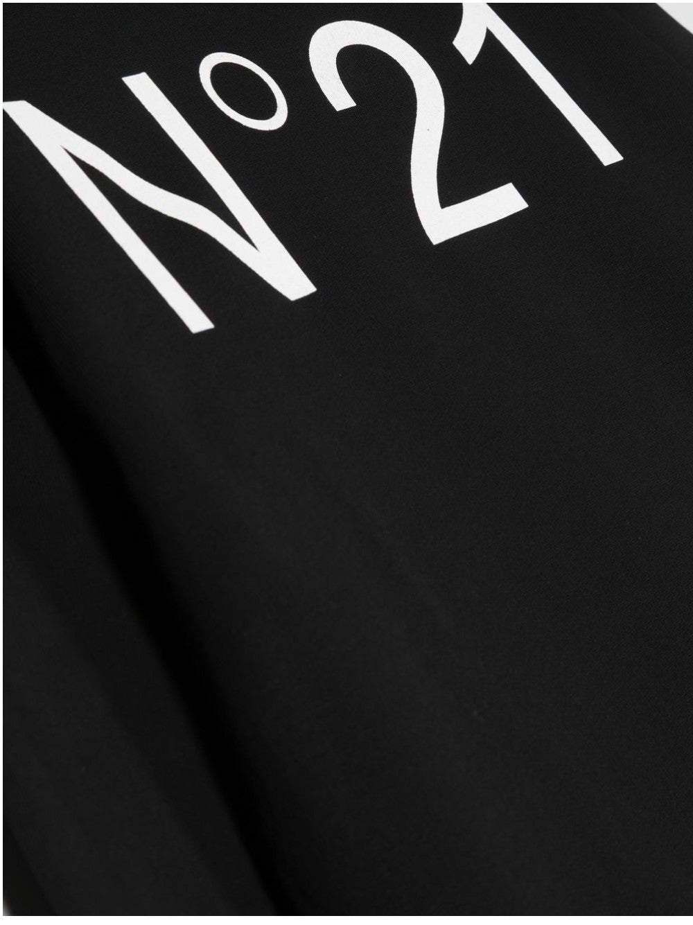 N.21 FELPA CON STAMPA LOGO Nero