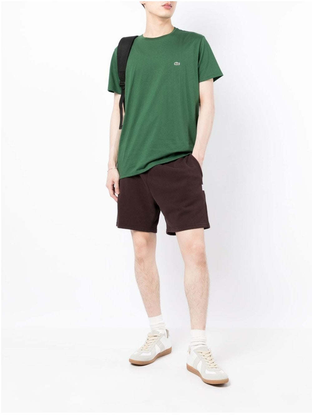 Lacoste T-SHIRT CON RICAMO LOGO Verde