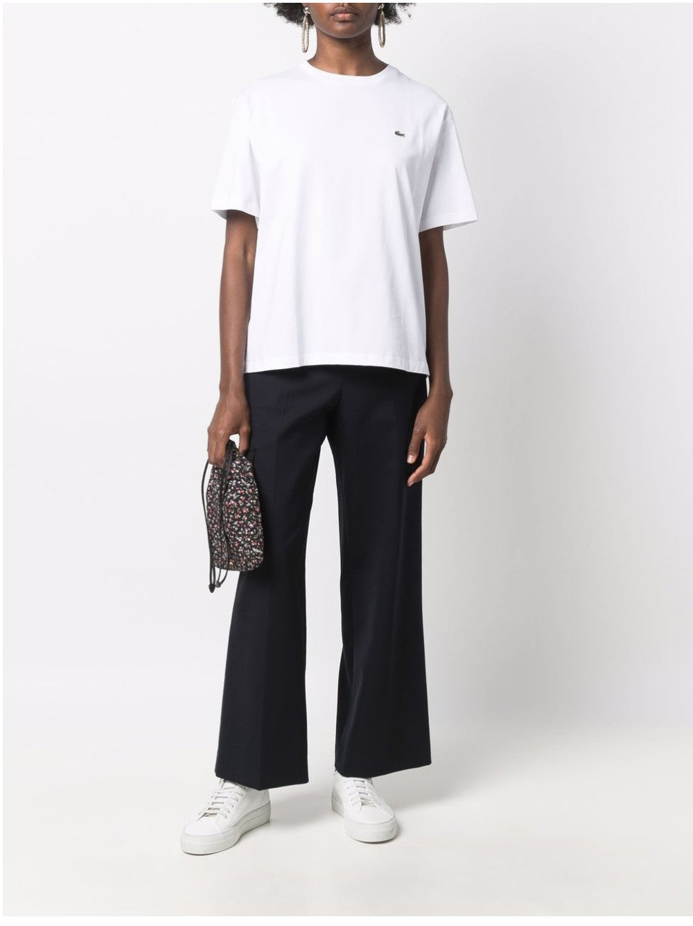 Lacoste T-SHIRT WITH LOGO APPLICATION White