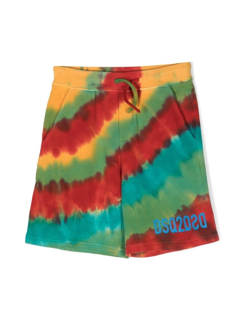 SHORTS SPORTIVI CON FANTASIA TIE-DYE