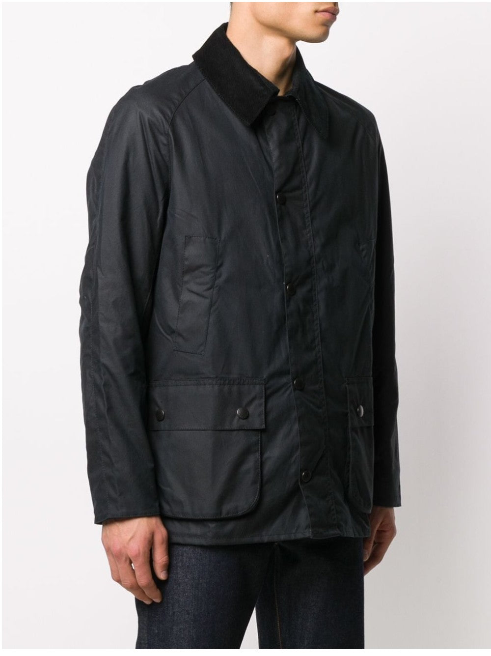 Barbour GIACCA CERATA ASHBY Blu