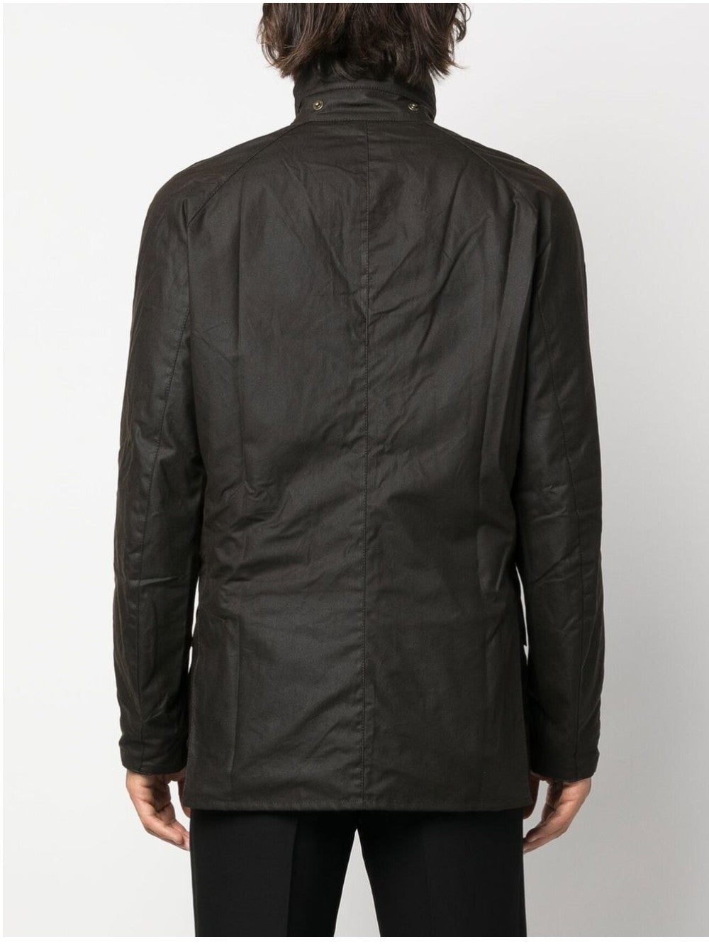 "Barbour IMPERMEABILE "ASHBY WAX" Marrone"