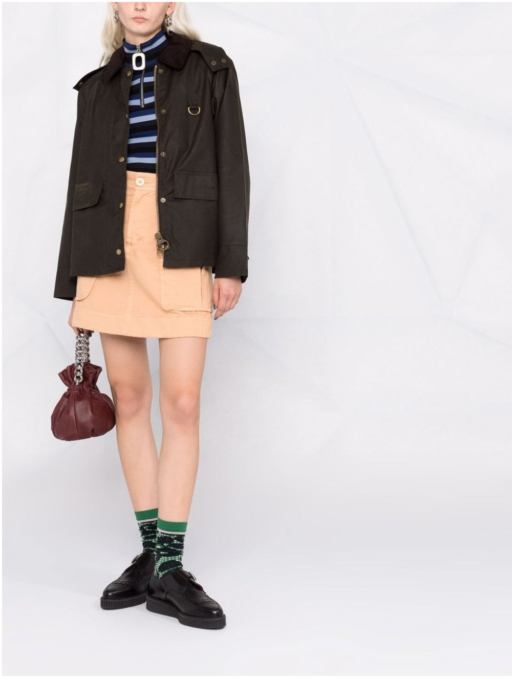 "Barbour GIUBBINO "BEADNELL" MEDIO Verde"