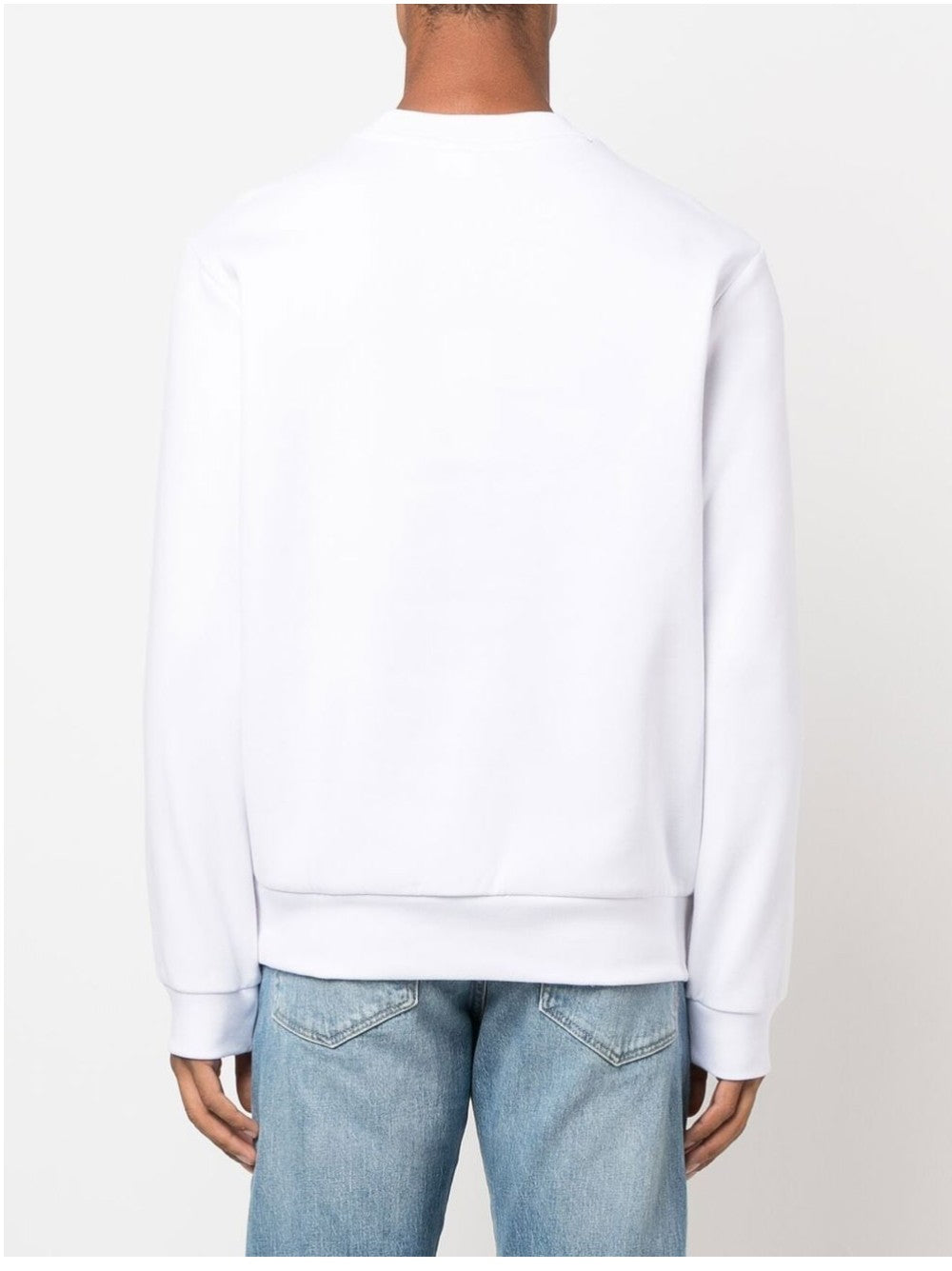 Lacoste FELPA CON LOGO RICAMATO Bianco