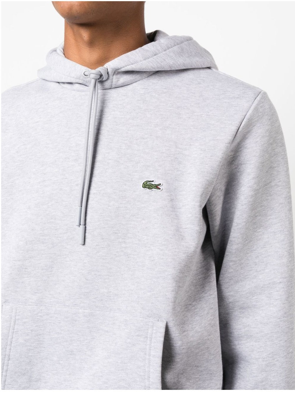 Lacoste FELPA CON LOGO RICAMATO Grigio